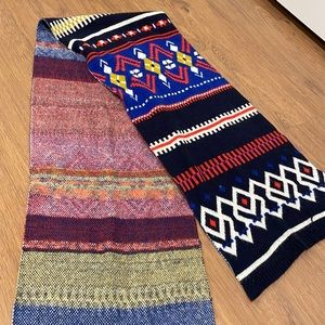 Reversible colorful scarf